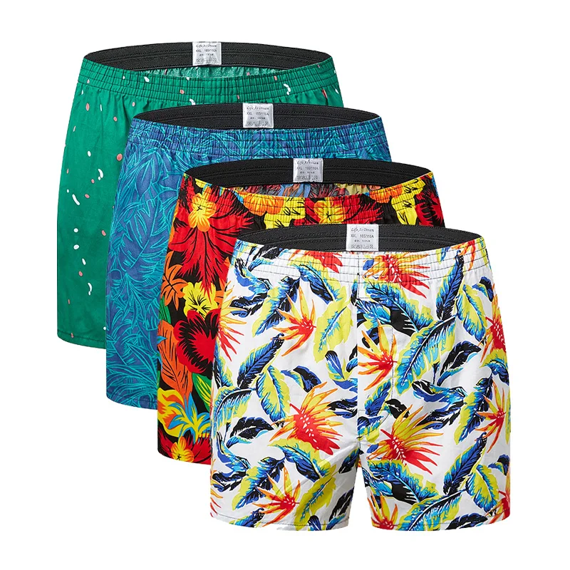 Новое мужское нижнее белье боксеры мужские хлопковые с принтом Cuecas Masculina Boxershorts