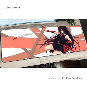 

akame ga kill mats cool new 900x300mm gaming mouse pad big keyboard mousepad HD pattern notebook gamer accessories padmouse mat