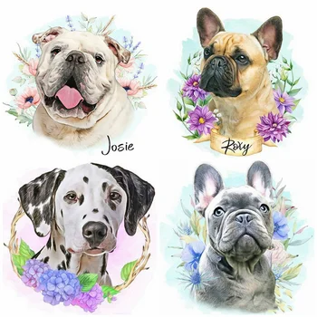 

HUACAN Full Square Drill Diamond Painting 5D Dog Animal Diamond Embroidery Mosaic Home Decoration Gift