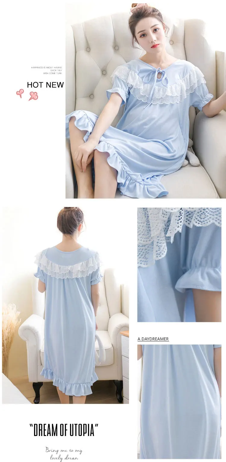 Pregnant woman nightdress summer maternity dress women nursing pyjama dress pregnant Postpartum lactation feeding dress Q1001