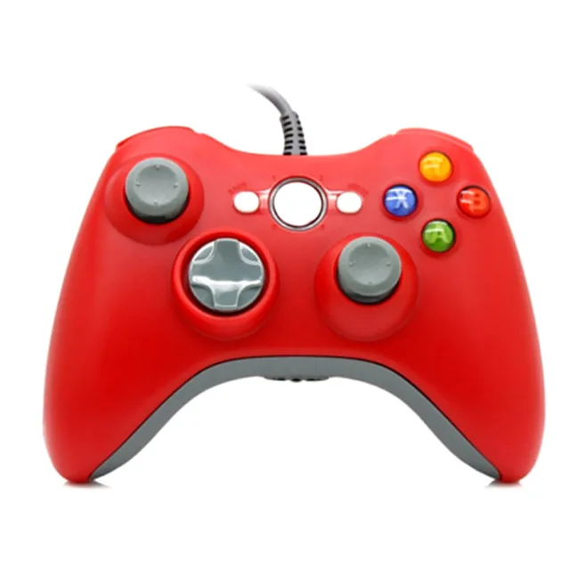 Red Геймпад для xbox 360 проводной контроллер для Windows 7/8/10 microsoft ПК контроллер для xbox 360 игры геймпад - Цвет: Red
