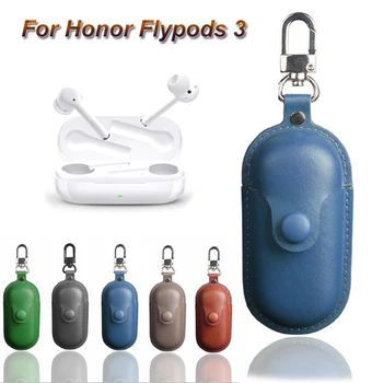 

Earphone Case for Honor Flypods 3 Luxury Protective Cover with Key Chain for Freebuds 3i Wieless Headset Charging Box