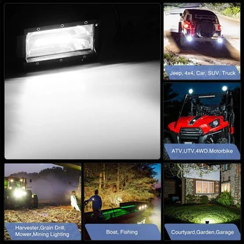 

5-Inch Work Light 72W Work Light Spotlight Truck Off-Road 1Pair Useful