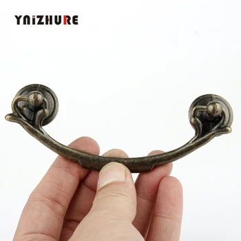 1PC 40120mm Cabinet Door Handle Furniture Knobs Retro Metal Kitchen Drawer Hardware Cupboard