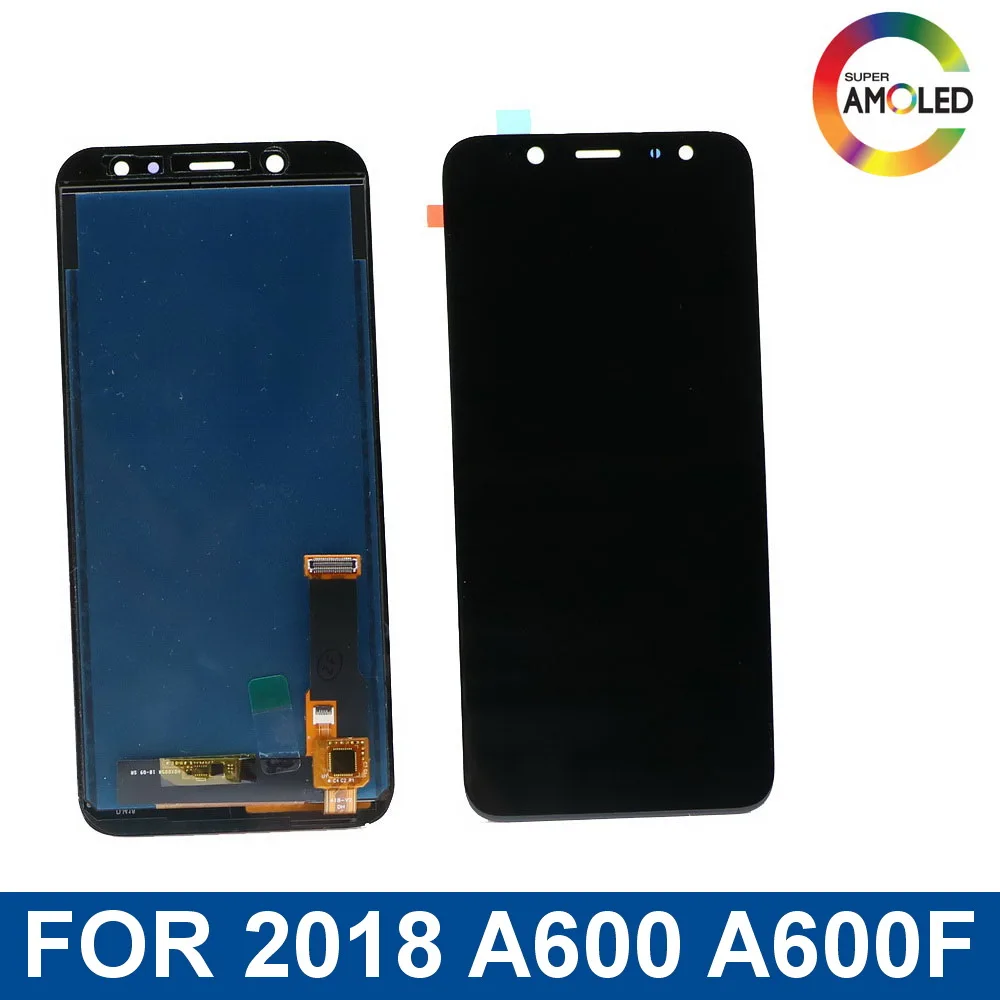 

Super AMOLED LCD A6 For Samsung Galaxy A6/A6Plus A6+ 2018 A600F A600FN A605F Display Touch Screen Assembly+ brightness control