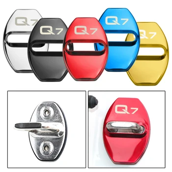 

Door Lock Decoration Protection Cover emblem case for Audi Q7 A1 A3 A4 A5 A7 A8 Q3 Q5 accessories car styling