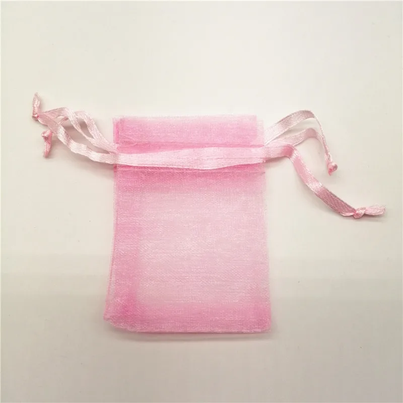 100 stücke 5x7 7x9 9x12 10x15 13x18cm Kleine Geschenk tasche Organza Geschenk Verpackung Hochzeit Party Candy Taschen Beutel Geschenk Beutel Mit Griffen – Detail 7