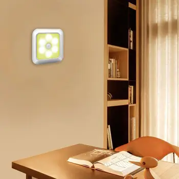 

Smart Sensor Led Night Light New Battery Operated Wc Intelligent Lamp Of Toilet Human Bedside Body Hallway Lamps Induction D1B9