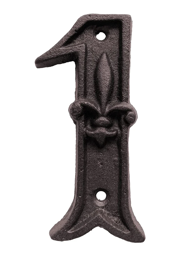 Metal Digital Numbers Cast Iron House Sign Plaque Door Plate DIY 0-9 Hotel Home Cafe Wall Decor Creative Address Door Numbers house number signs door signs house numbers house wall plaques number plate