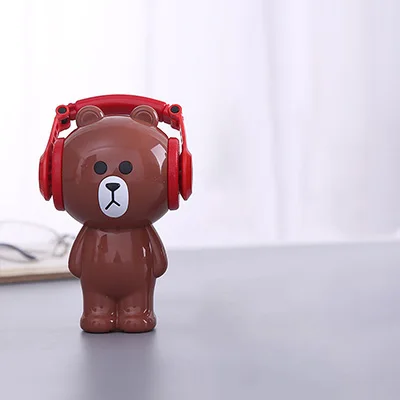 Bear LHX точилка для карандашей с милым коричневым медведем классический дизайн Kani Rabbit Студенческая Милая ручная Механическая точилка для карандашей HP1544 hh - Цвет: Bear