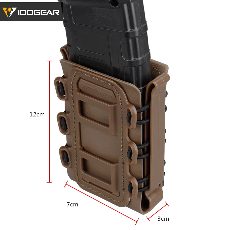 IDOGEAR Tactical 5.56mm 7.62mm Magazine PouchesSoft Shell Rifle Mag Carrier G Code Holster Fastmag magazine pouch molle pouch ammo pouch ammunition bag