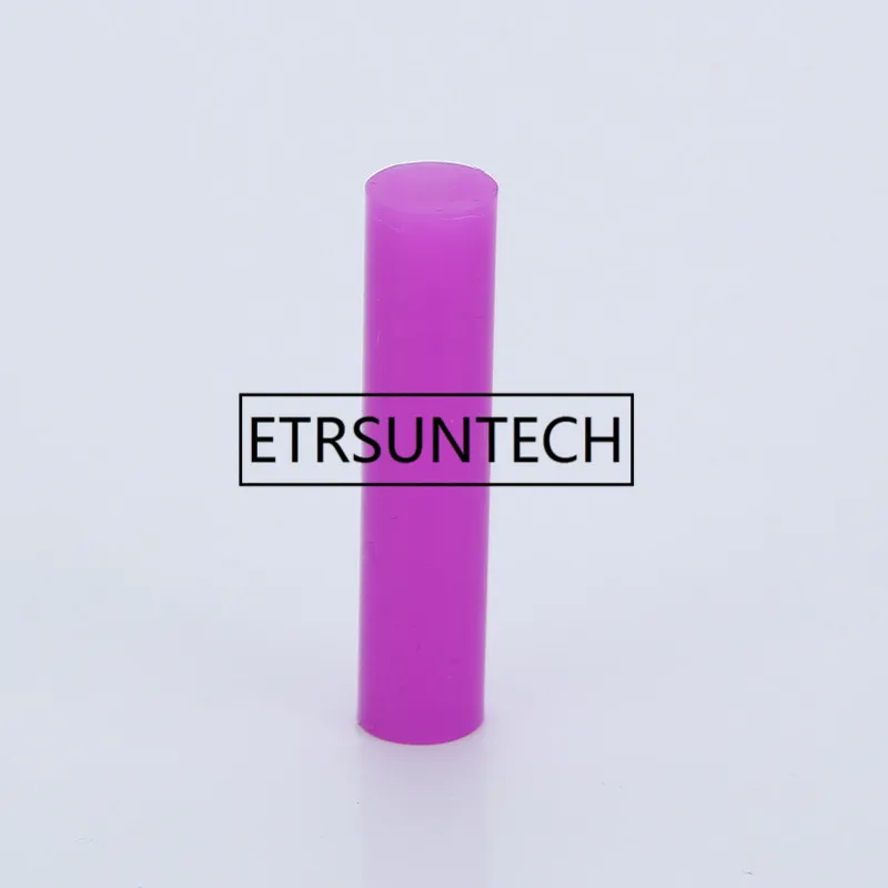 Purple L 400pcs Silicone Case Stainless Steel Straw Case Keep Clearning Bar Drinking Straws Silicone Protect Case Tools - Цвет: Purple L
