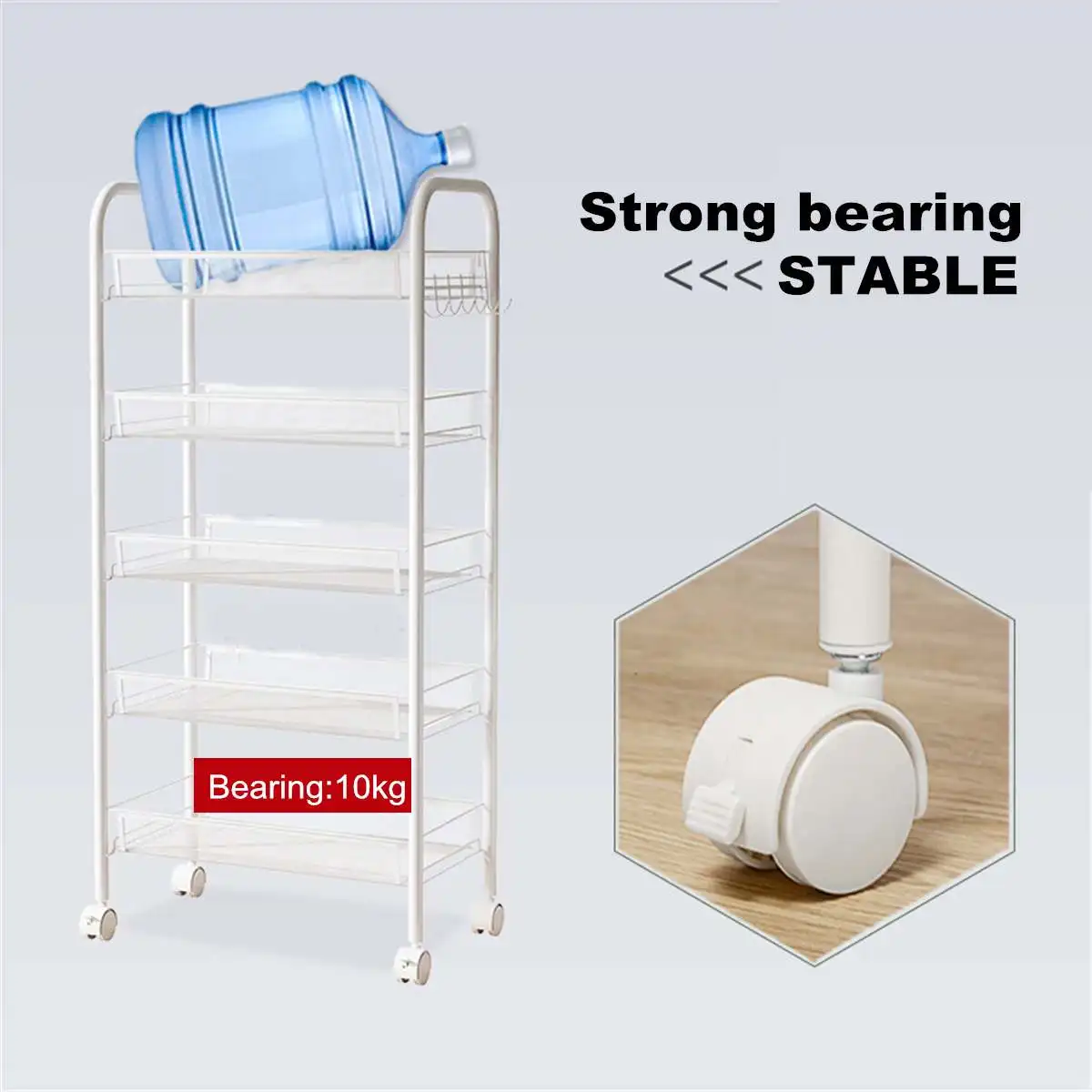  Stainless Shelving Storage Unit Wire Rack Organizer Kitchen Bathroom Countertop Storage Organizer S - 4000531793460