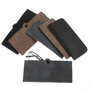 

Unisex Classcic Soft PU Leather Glasses Case Sunglasses Eyeglasses Sleeve Reading Glasses Pouch Pure Color Eyewear Protector