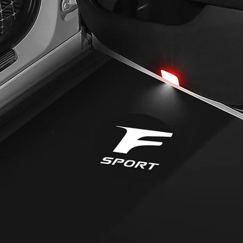 

2pcs Car Emblem Light Welcome Light Door Light for LEXUS LX570 IS250 RC350 RX330 RX350 LX470 IS GS ES LX UX LEXUS FSPORT Logo