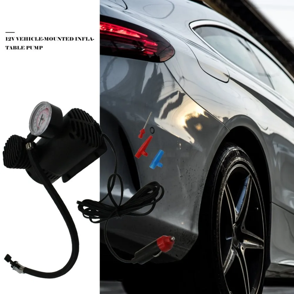 12V Портативный мини воздушный компрессор 300 Psi автомобилей Ван велосипед шины инфлятор сигареты автомобиля воздушный насос авто аксессуары