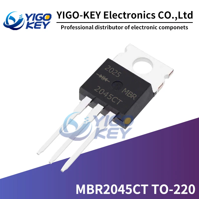 10 шт. транзистор MBR2045CT TO-220 MBR2045 TO220 20 А 45 в новый и оригинальный | Электронные