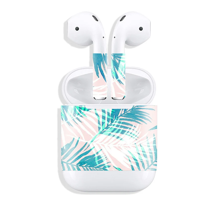 Модные наушники-капельки наклейка s для Apple Airpods наклейка КОЖА Pegatina для Air Pods чехол наклейка s Aufkleber Autocollant для AirPod 2 1