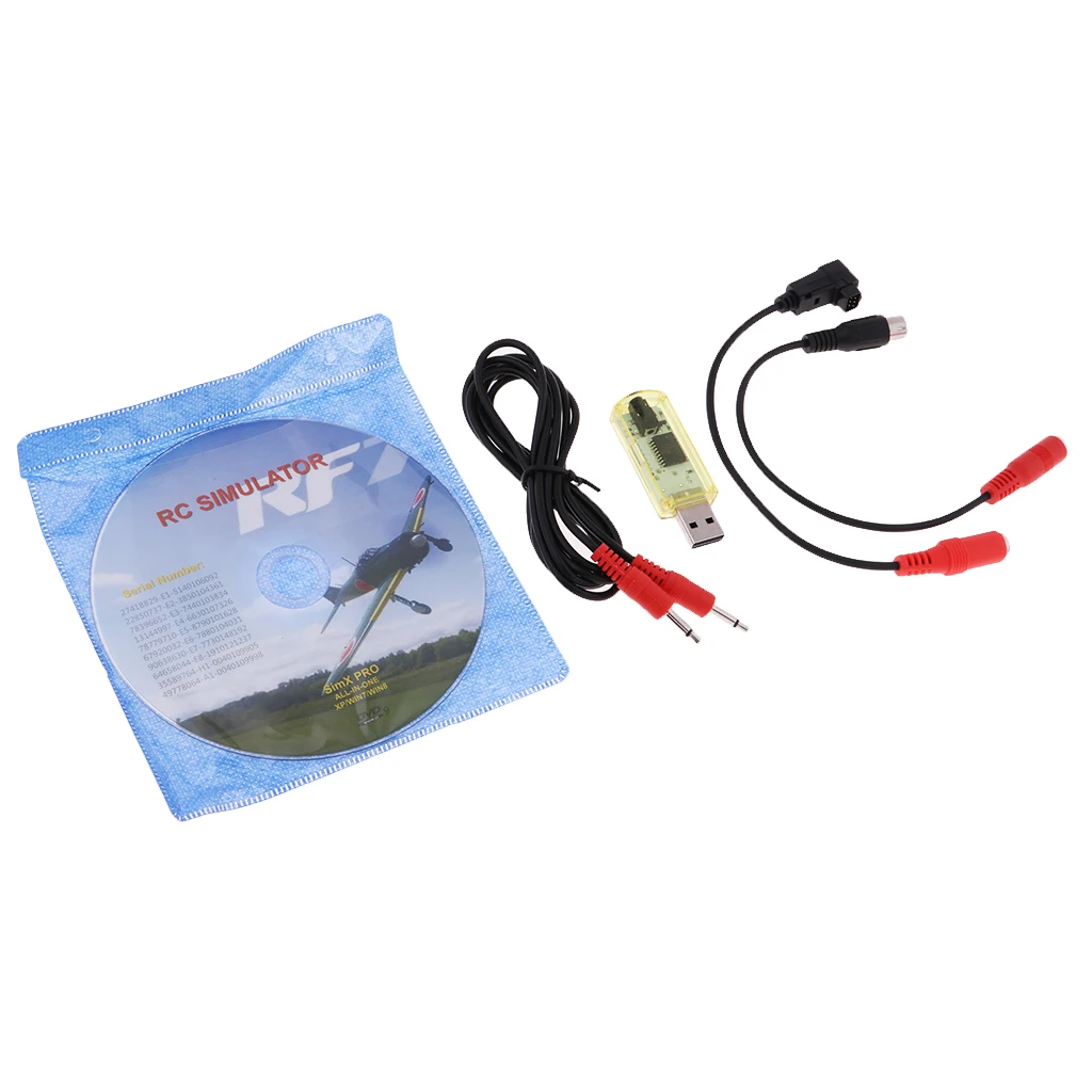 G7 22 In 1 USB Flight Simulator RC Simulator For G7 G6 G5.5 G5 PH4.0 RC Simulator Flight Simulator Cable for G7 Transmitter