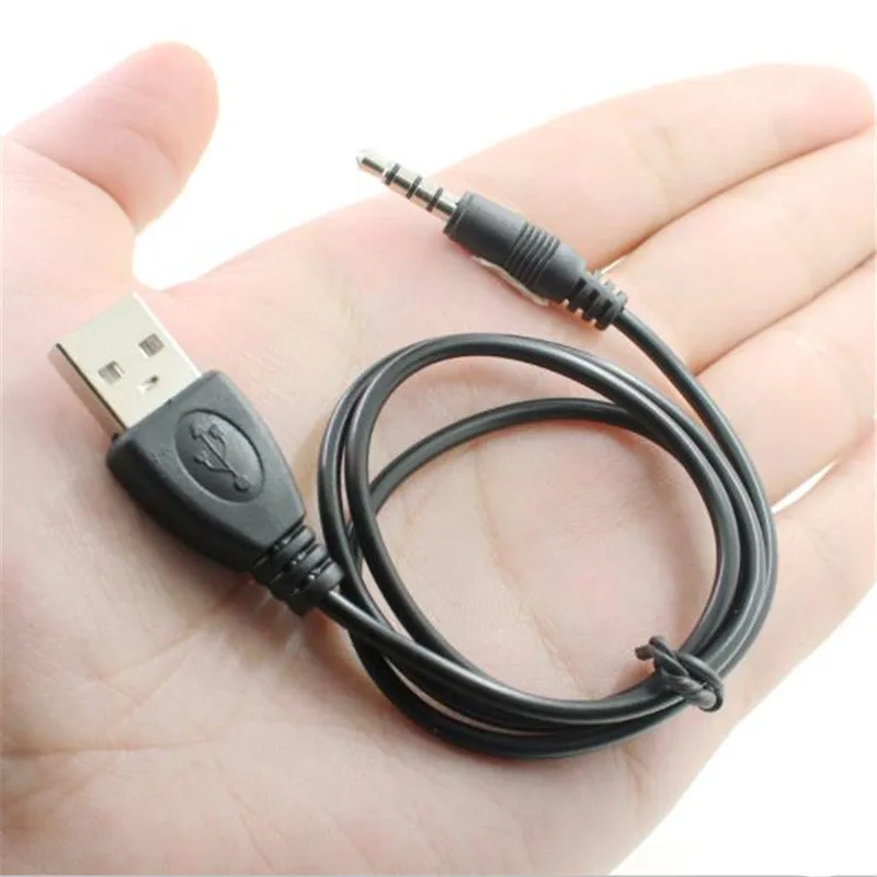 3 5 мм AUX аудио к USB 2 0 Мужской Кабель переходник для зарядки шнур автомобиля