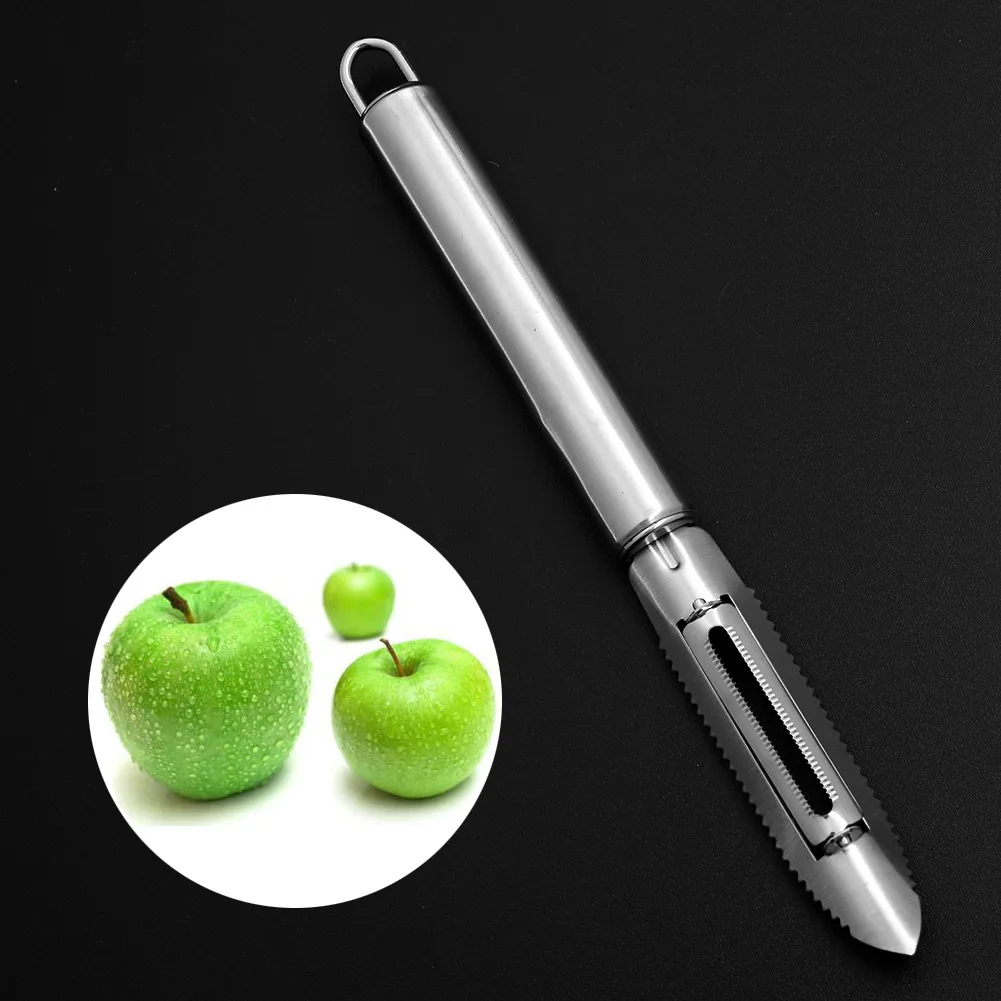 Быстрый безопасный из нержавеющей стали Фрукты Яблоко Овощечистка скребок