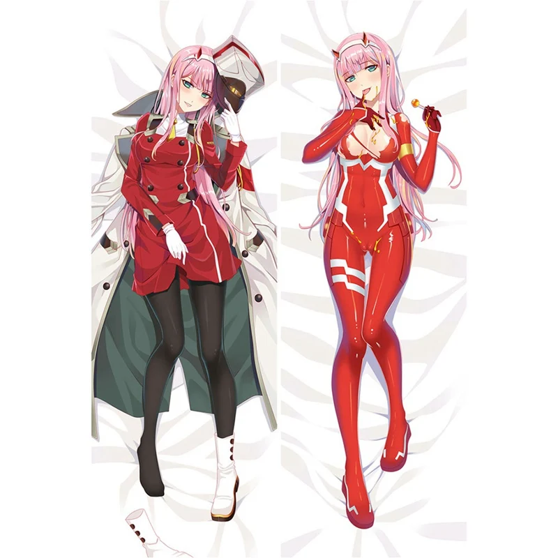 

Anime DARLING In The FRANXX-zero Two Pillow Cover Dakimakura Case Sexy Girl 3D Double-sided Bedding Hugging Body Pillowcase