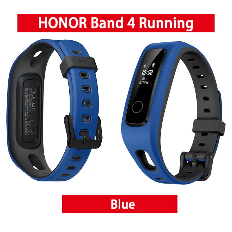Продукт huawei Honor Band 4 Беговая Версия смарт-браслет башмак-пряжка Land Impact Sleep Snap Monitor - Цвет: blue