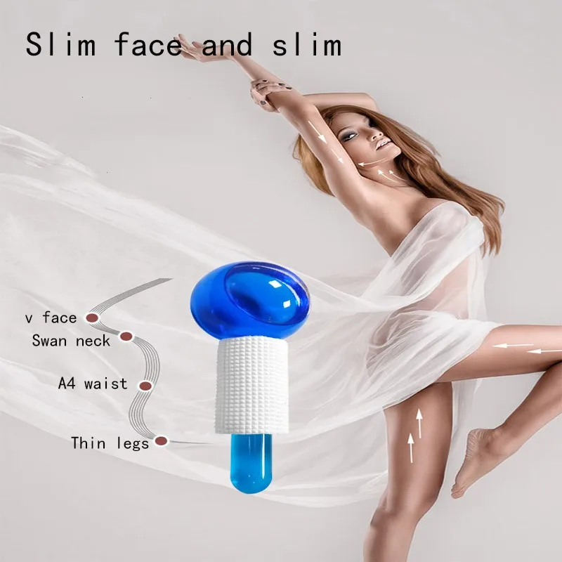 

2pcs/Lot Large Beauty Ice Hockey Energy Beauty Crystal Ball Facial Cooling Ice Globes Water Wave For Face and Eye massage