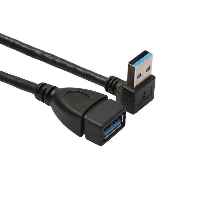 USB 3,0 прямой угол 270 градусов удлинитель адаптер «Папа-мама» шнур, 20 см