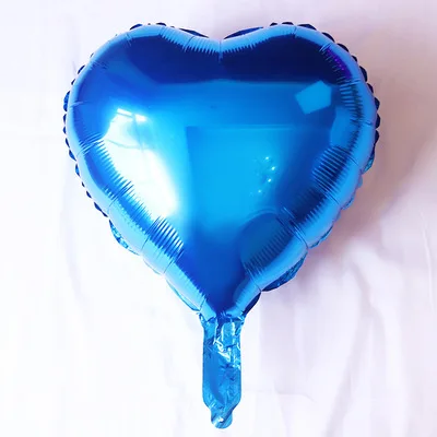 blue heart 1 шт 18 дюймов воздушные шары в форме сердца День Святого Валентина Любовь Свадебные украшения Воздушные шары из алюминиевой фольги для свадебной вечеринки воздушные шары с гелием - Цвет: blue heart
