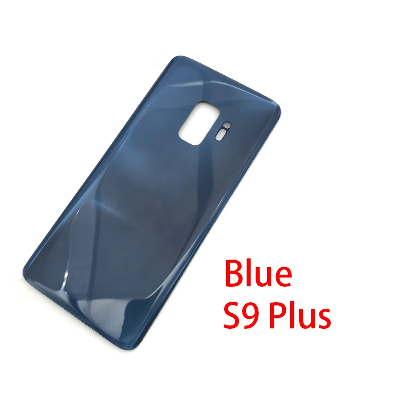 S9 Plus Blue Новое заднее стекло для samsung Galaxy S9 G960F S9 Plus G965F, задняя крышка, запасные части - Цвет: S9 Plus Blue