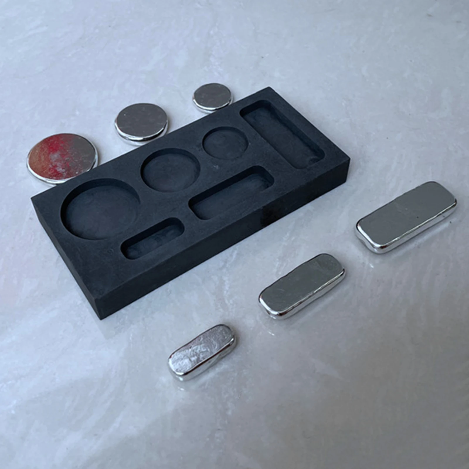 Melting Silver Mold 3 Hole Casting Mould Graphite Mold for Casting