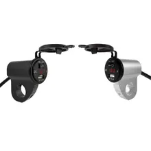 Металлический мотоцикл 12V SAE к USB зарядное устройство с переключатель вольтметра для мобильного телефона gps