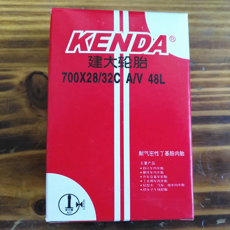 Внутренние шины Kenda для велосипеда 700X28/32C AV/FV резиновые с внутренней трубкой