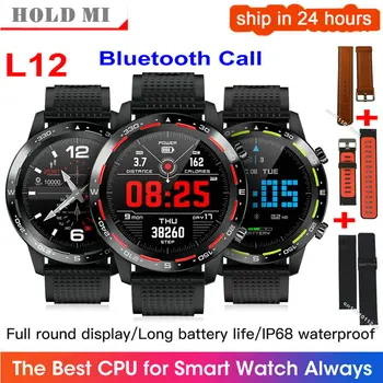 

L12 Smart Watch Bluetooth Call ECG Heart Rate Fitness Tracker multi-sport Blood Pressure IP68 Waterproof VS L5 L8 L9 Smartwatch