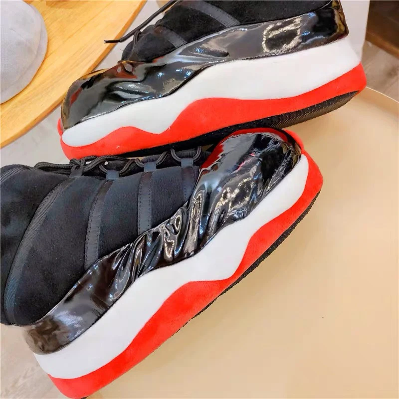 Женская/Мужская зимняя хлопковая обувь Домашние теплые плюшевые домашние