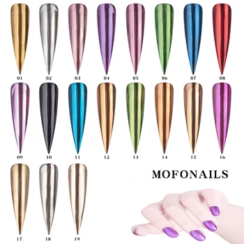 

0.5g/box Nail Glitter Magic Powder Rose Gold Purple Holographic Laser Mirror Magic Powder DIY Nails Shining Pigment Magic Powder