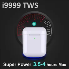 I9999 tws Bluetooth наушники в ухо обнаружения беспроводные наушники белые наушники стерео гарнитура PK I12 I10 I200 i500 i9000 ear hook android charging headset handsfree ear headphone