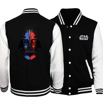 

Star Wars Darth Vader Print Fashion Jackets Men 2019 Winter Autumn Men Warm Baseball Men Hoodies Jacket Fitness Warm Sportswear