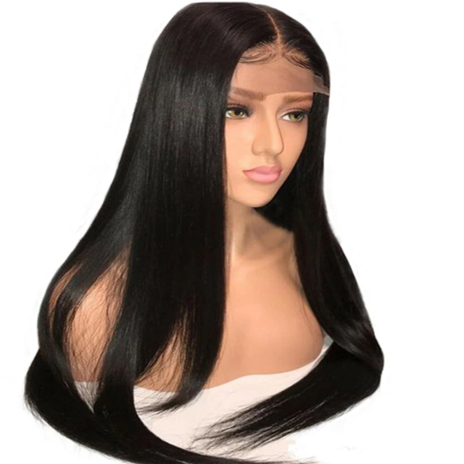 Парики из натуральных волос на шнурках прямые волосы 150 шт. 4x4|Парик кружеве| |