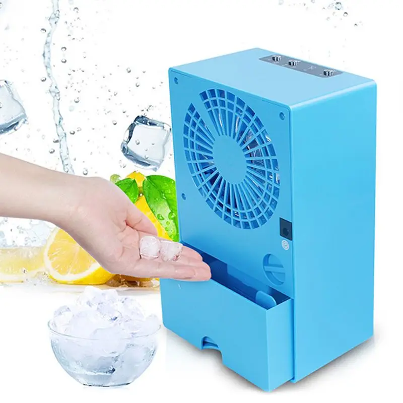 

Mini Portable Silent Air Conditioner Fan Water Cooling Fan Noiseless Evaporative Air Humidifier Steaming Face for Room Office