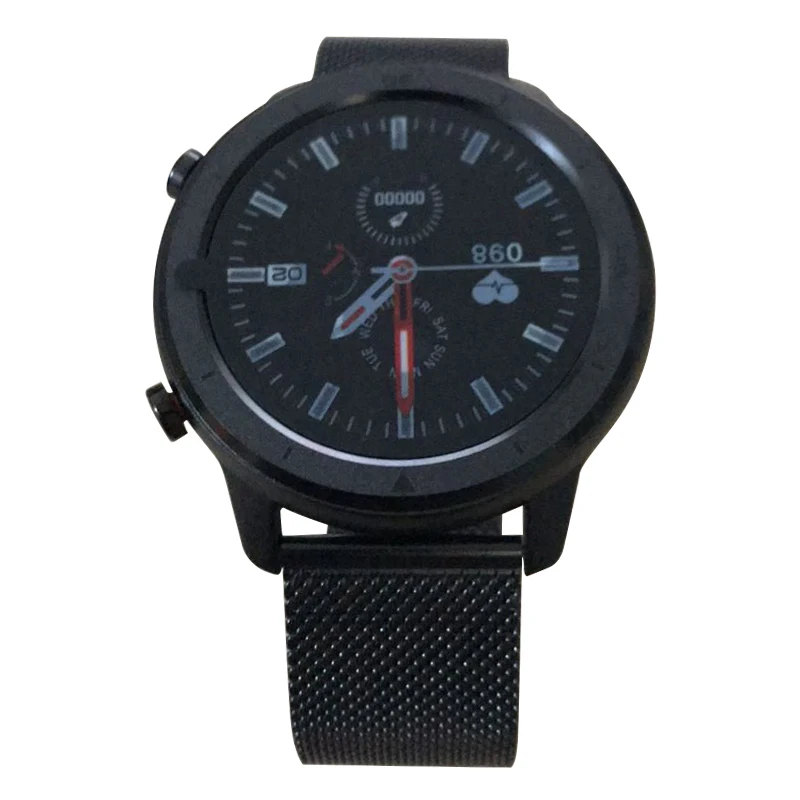 Black Steel LYKRY DT78 Смарт-часы, умные часы, браслет, фитнес-трекер, беспроводные устройства, водонепроницаемый монитор сердечного ритма для мужчин и женщин - Цвет: Black Steel