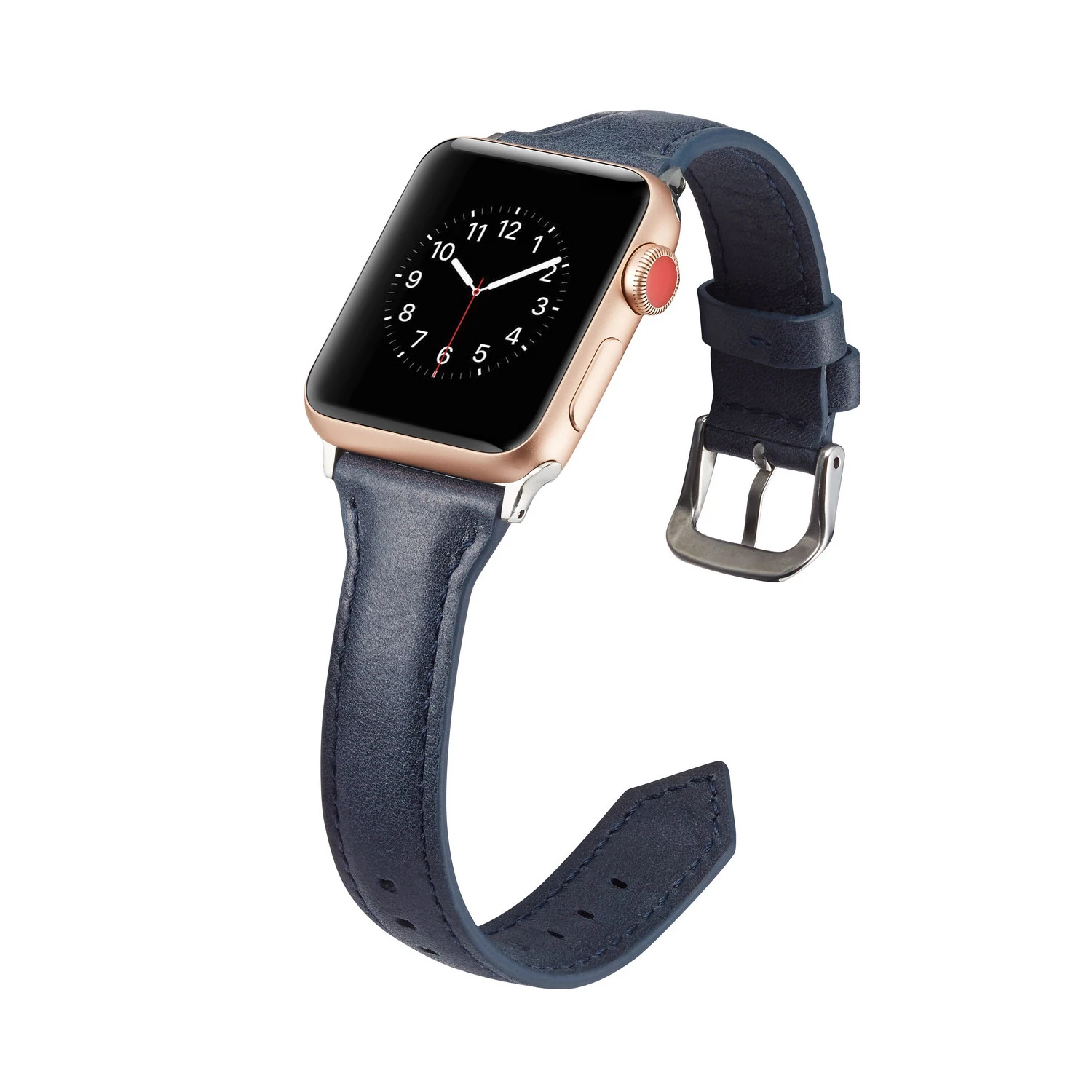 Новейшая модель; кожаный ремешок для наручных часов Apple Watch, версии 5/4/3/2/1 для наручных часов IWatch, ремешок 42 мм, 38 мм, 40 мм 44 Спортивный Браслет замена