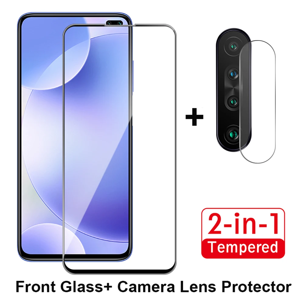 2 в 1 объектив камеры закаленное стекло для Xiaomi Redmi Note 8 8T Pro Mi9 K30 шелковая защита
