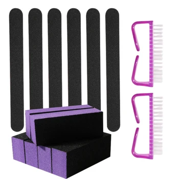 

14Pcs/Set Manicure Kit Nail Files Brush Buffing Grit for UV Gel Nail File Buffer