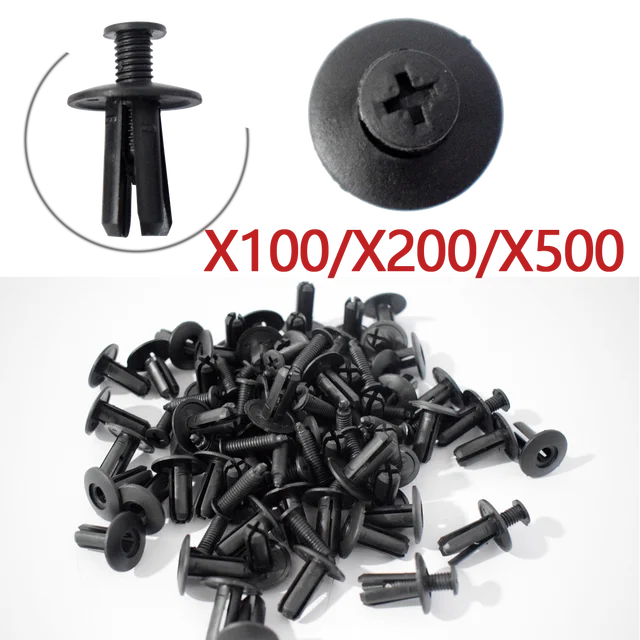 Ready Storck 8mm Hole Retainer Clips- Plastic Fastener Drive