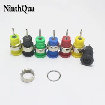 

100pcs High pressure safety 4mm panel Banana socket 1.9mm PCB pin welding Panel Scocket for OD4mm Plug Cable