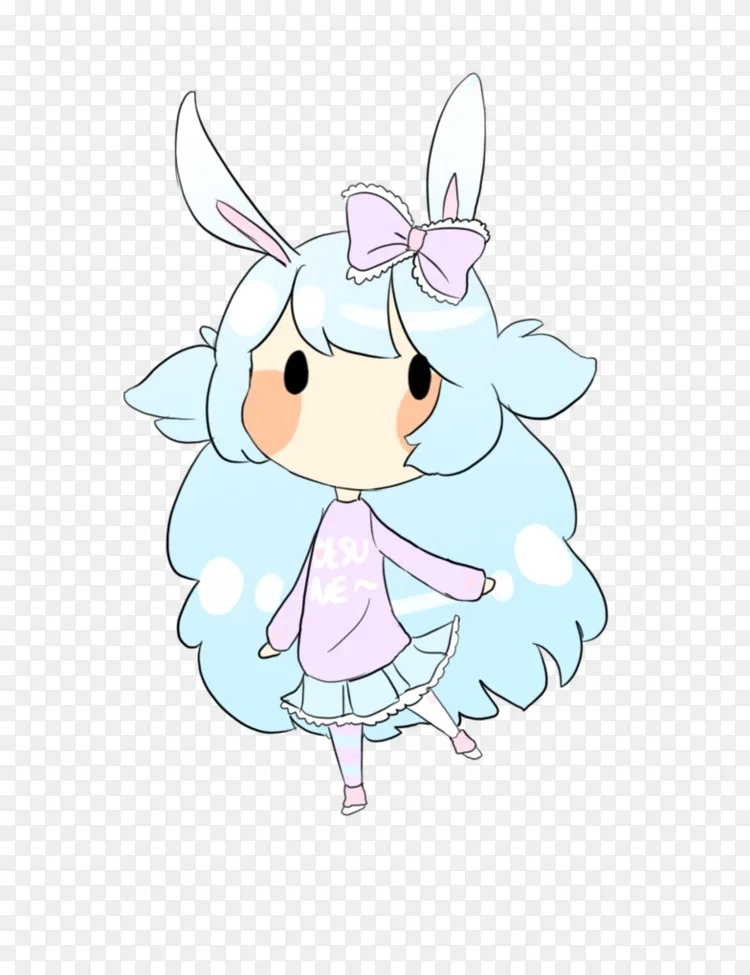 复活节兔仙鼻夹艺术-仙女