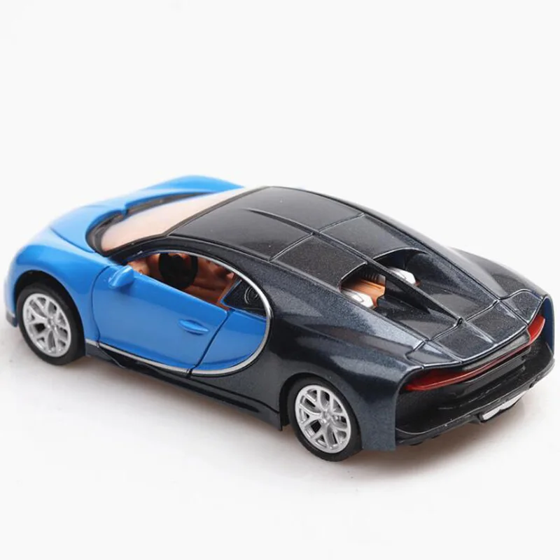 Масштаб 1/36 игрушечный автомобиль Bugatti Chiron спортивный из металлического сплава
