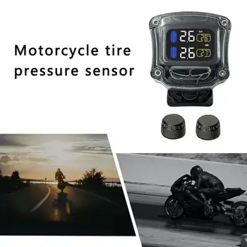 

M3-B Wireless Motorcycle Tpms Tire Pressure Monitoring System Tpms Motorcycle Tire Pressure Sensor Fast Charging